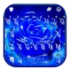 silver blue rose android application logo